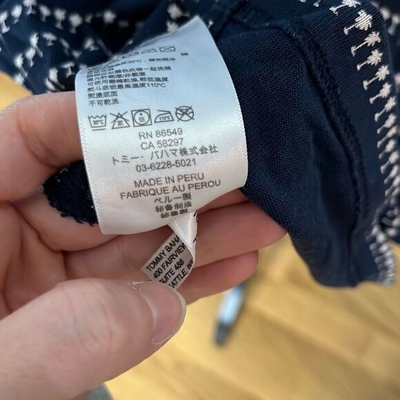 Tommy Bahama Women's Shift Dress Cotton Scalloped Print Multicolor Size Large - Picture 12 of 13